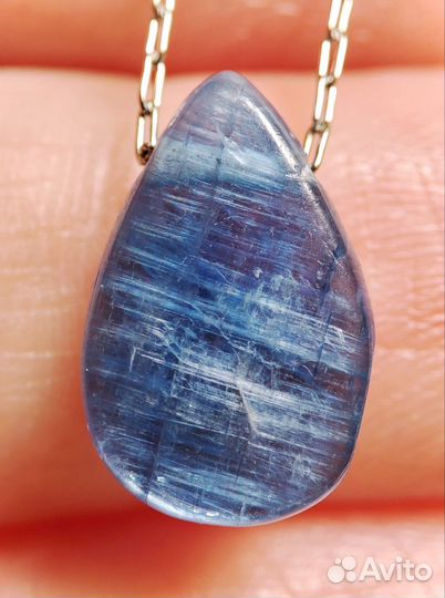 Кианит подвеска на цепочке