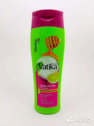 Шампунь Vatika Honey and Egg Repair & Restore 400м