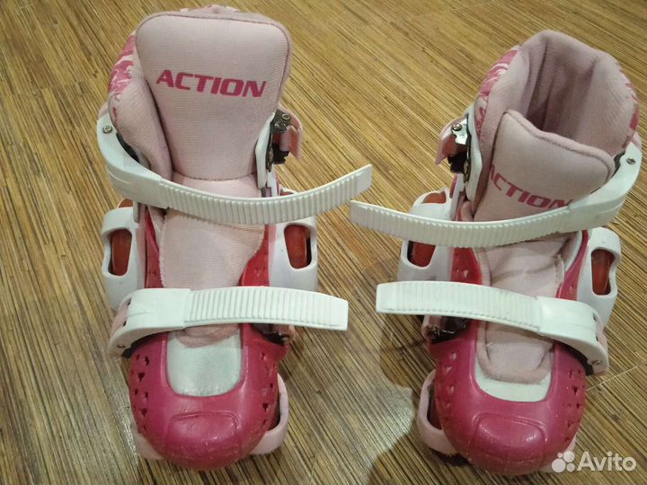 Роликовые коньки детские раздвижные размер 26-29