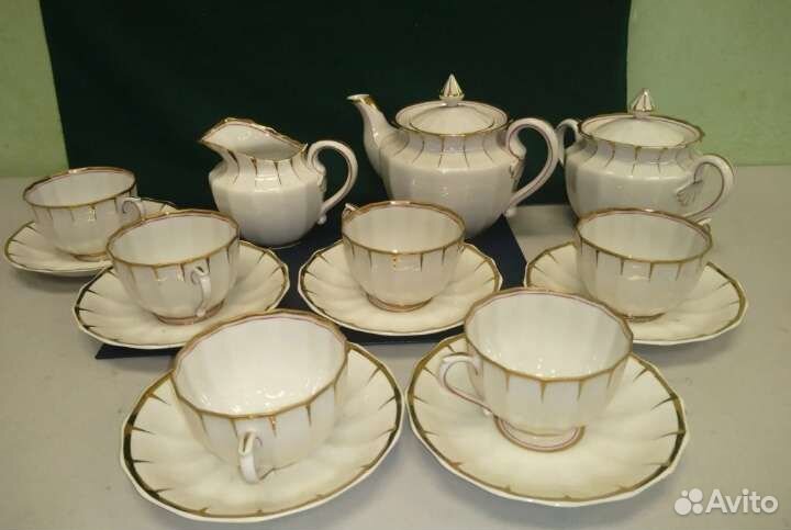 Сервиз чайный костяной фарфор дфз Вербилки