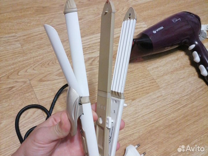 Набор для ухода за волосами фен, щипцы, утюжок