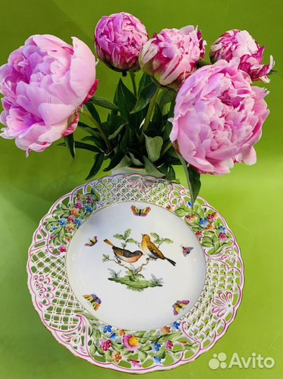 Фарфоровая хлебница 23,5-25см ручная роспись