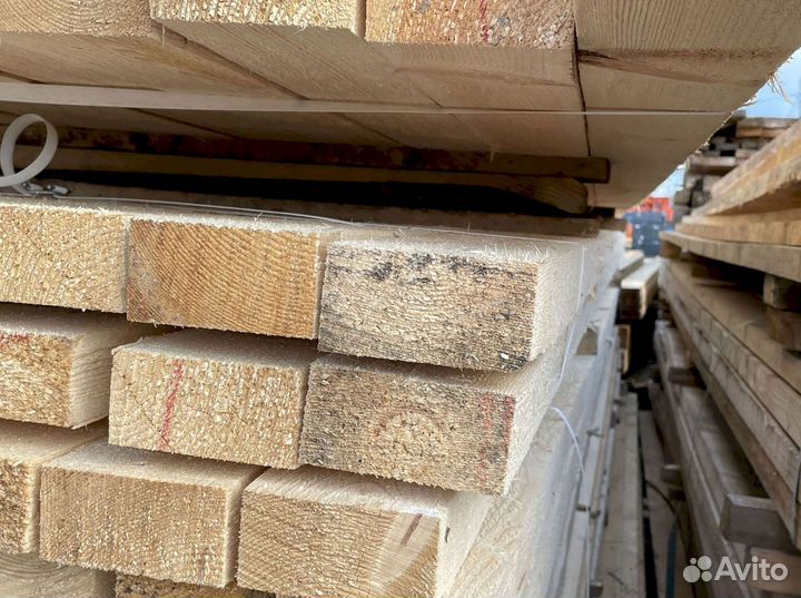 Доска обрезная 40х200х6000