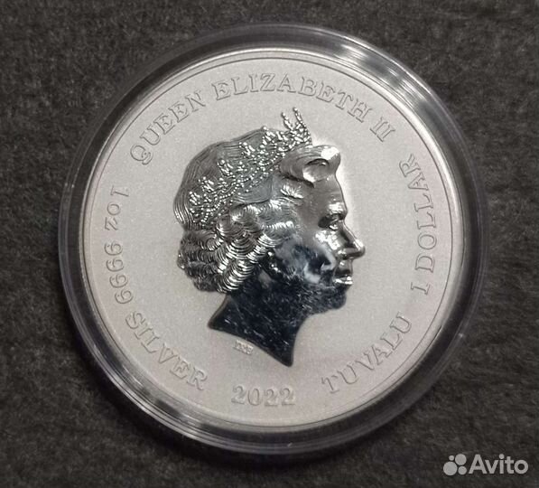 Монета Тувалу 2022 Фантом Серебро