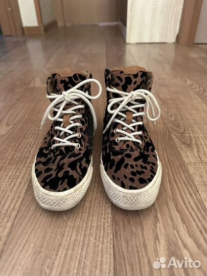 Кеды высокие леопардовые 37 размер