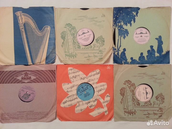 Пластинки для патефона и электропроигрывателя