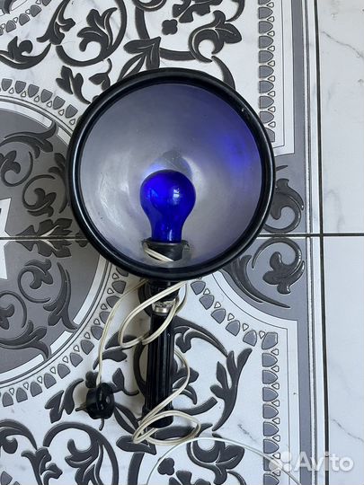 Синяя лампа рефлектор минина