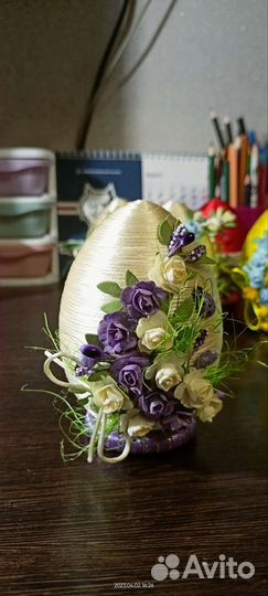 Яйцо пасхальное ручная работа