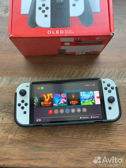Nintendo switch oled 64гб с играми + подарки