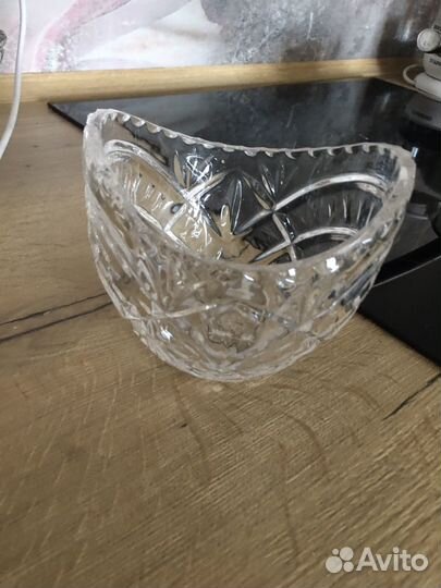 Ваза хрустальная СССР и конфетница,салатница