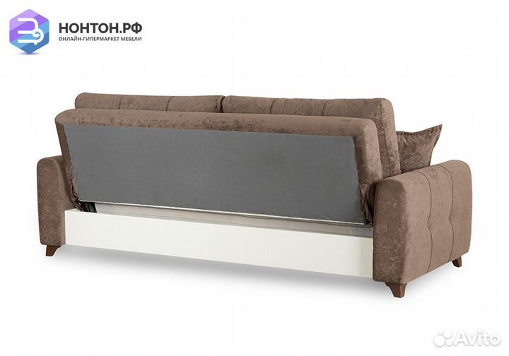 Диван книжка Плимут коричневый