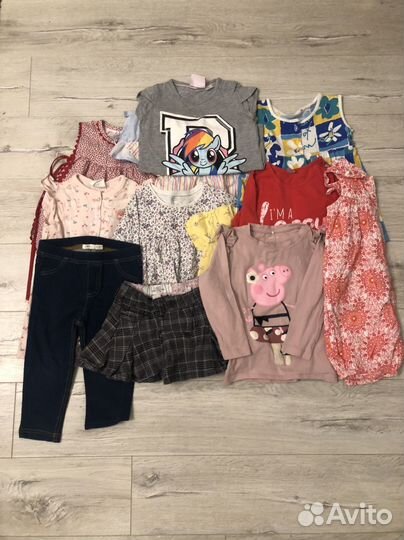 Вещи пакетом на девочку 86-92