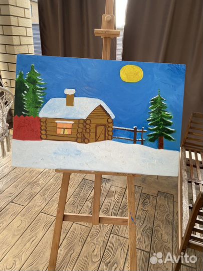 Картина маслом на холсте большая