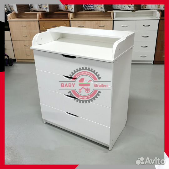 Комод пеленальный 80/4 LUX (белый)