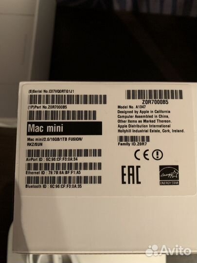 Apple Mac mini новый