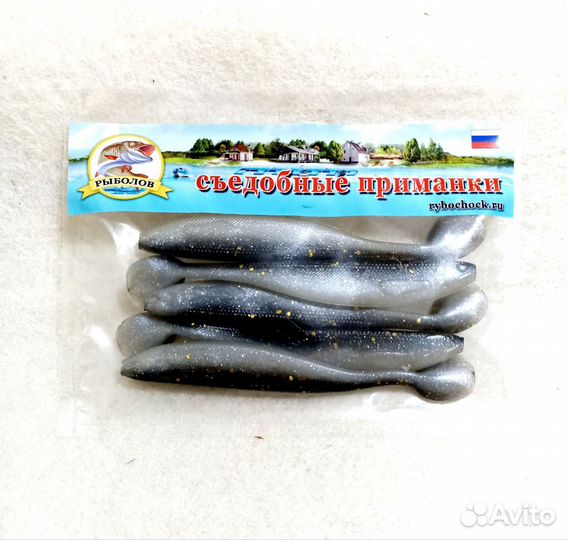 Силиконовые приманки ShadTeez Slim 4 дюйма