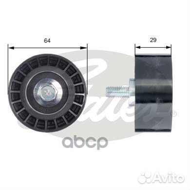 Ролик обводной ремня грм t42170 Gates