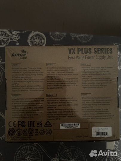 Блок питания AeroCool VX plus 500W VX-500 plus