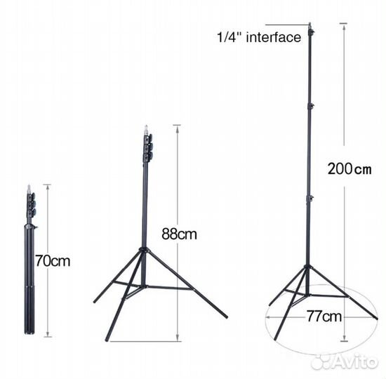 Усиленная стойка/штатив для фото/видео/лампы