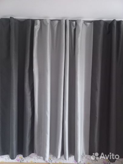 Новый комплект. Шторы + тюль. Высота 2.40