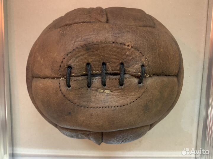 Футбольный мяч кожаный