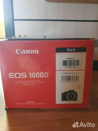 Продам зеркальный фотоаппарат Canon 1000d