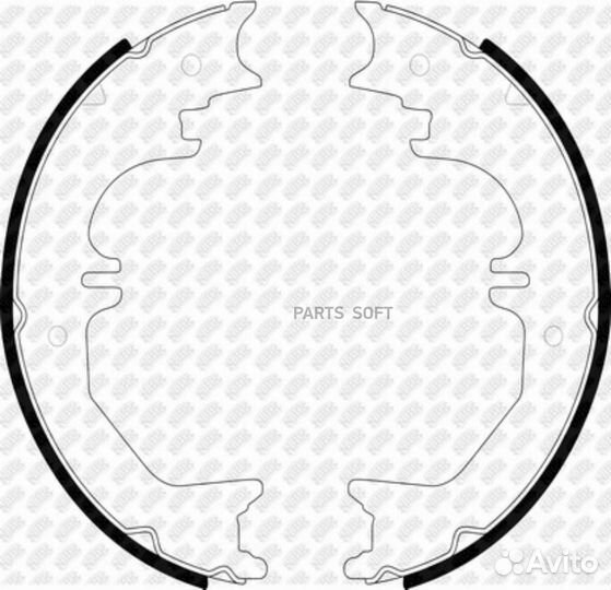 Nibk FN8905 Колодки торм.бараб