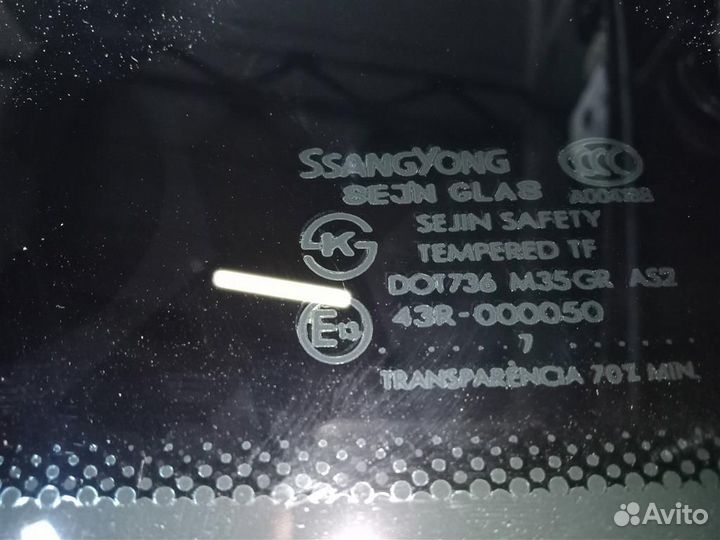 Стекло кузовное глухое левое Ssang Yong Actyon 20