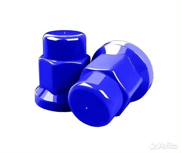 Колпачки 33мм высокие синие 20 штук