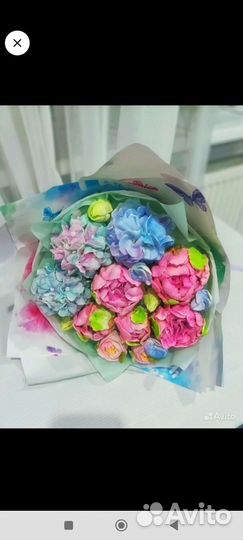 Сладкий букет из зефира