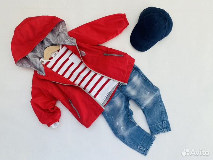 Куртка ветровка одежда для мальчика пакетом бренд