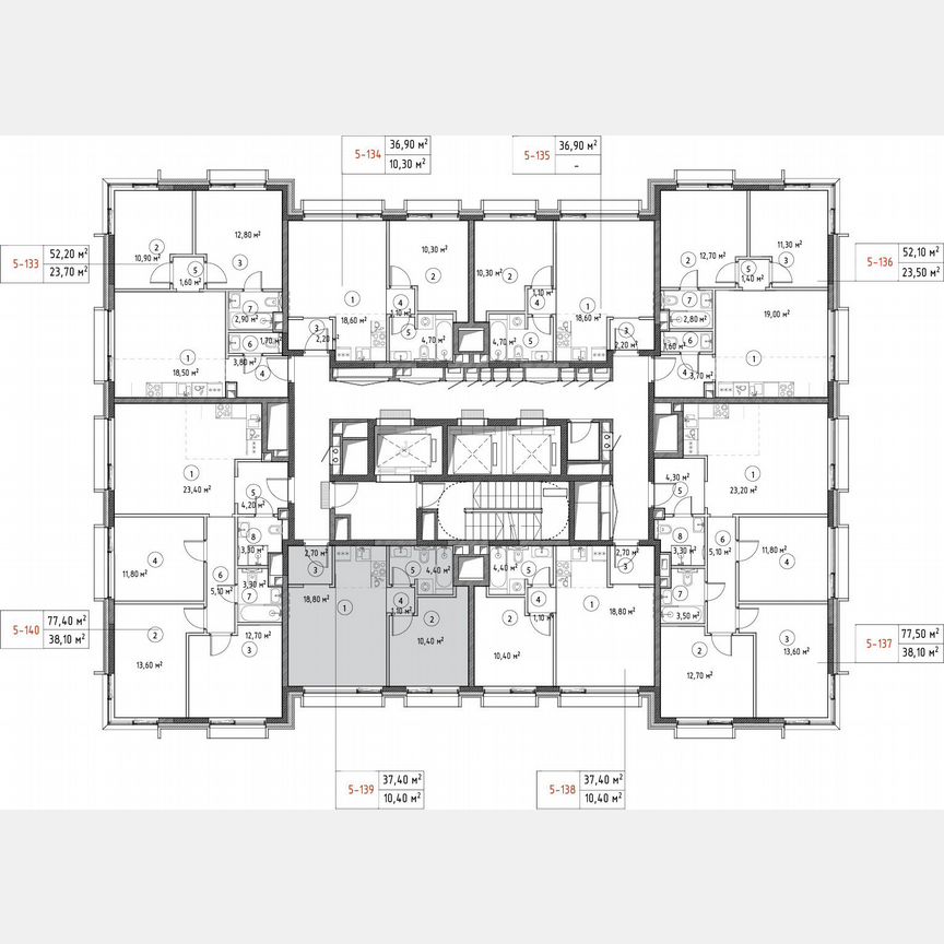 1-к. квартира, 37,4 м², 16/30 эт.