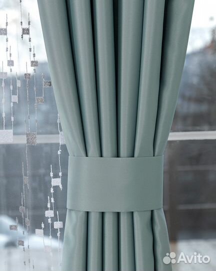 Комплект Шторы и Тюль Адора Топаз+Мона