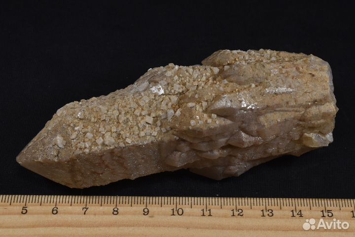 Красивый кристалл Кварц, кальцит. Лот №1032