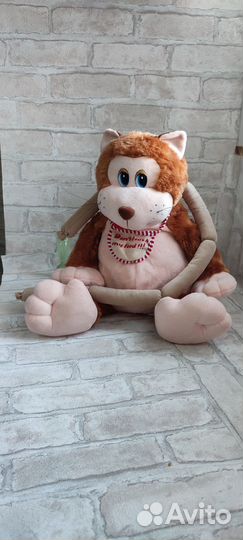 Большая мягкая игрушка кот гурман новая