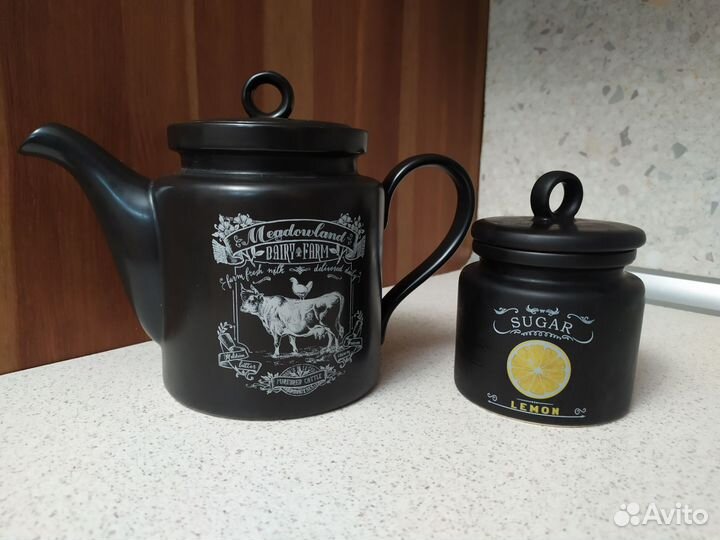 Чайник заварочный, сахарница