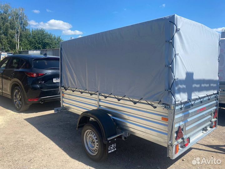 Прицеп с опорным колесом высокий борт 817704.024