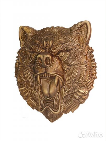 Резное панно из дерева 