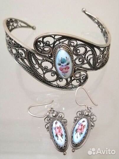 Комплект скань, финифть