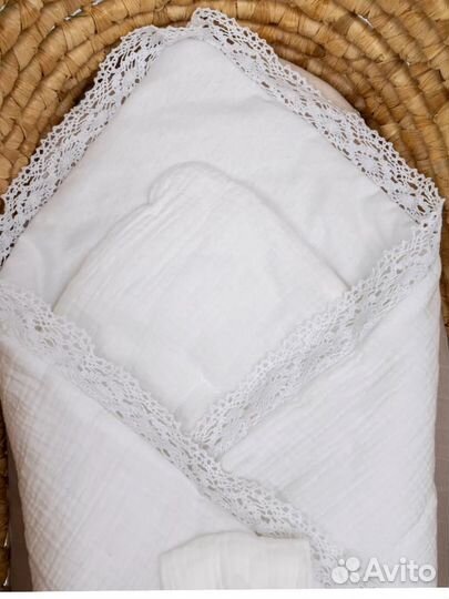 Муслиновый конверт на выписку