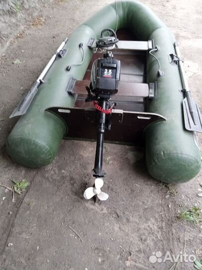 Лодка надувная бу с мотором