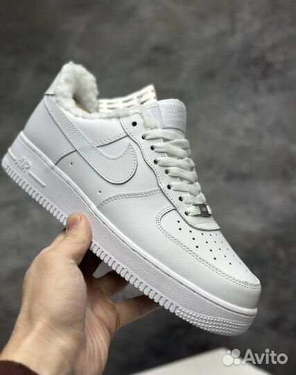 Nike Air Force 1 зимние с мехом