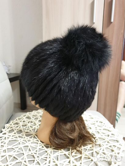Шапка норковая женская бу
