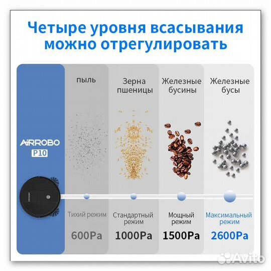 Робот-пылесос с турбощеткой airrobo P10