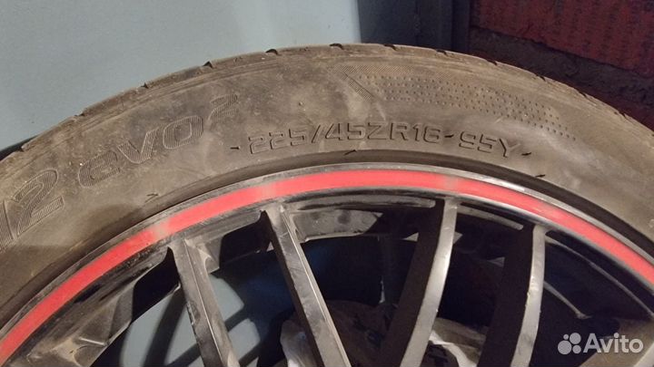 Диски Alcasta M27 r18 + резина hankook 225/45/18