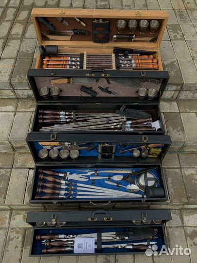 Подарочный набор шампуров в кейсе