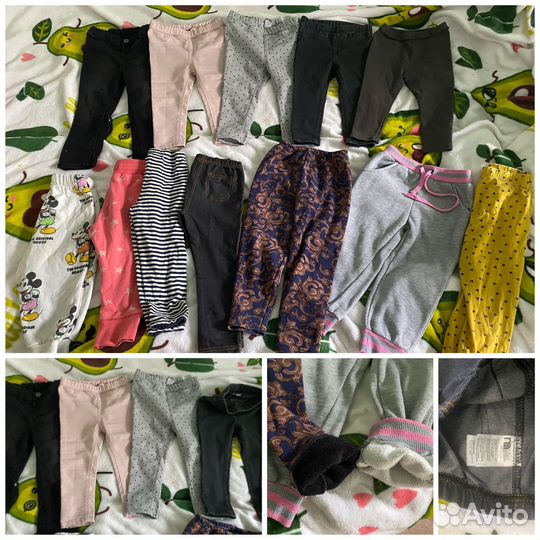 Вещи пакетом для девочки от 80