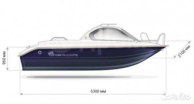 Катер Phoenix 530HT, Полурубка