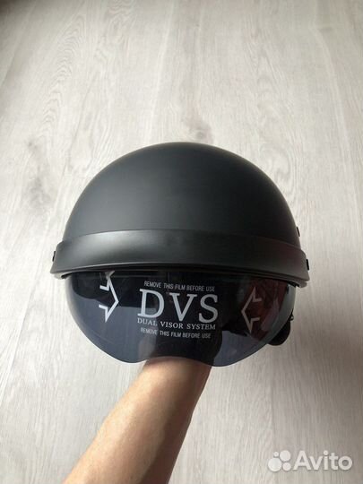 Мотошлем открытый новый XL чёрный матовый IBK