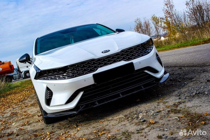Сплиттер переднего бампера KIA K5 с 2020 г.в